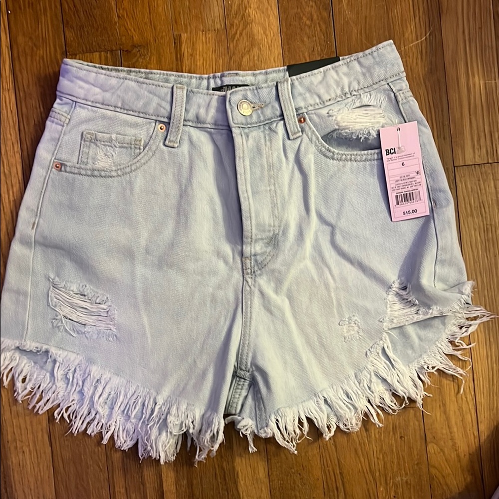 Women's Wild Fable Light Blue Distressed Denim Shorts